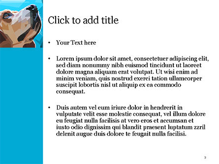 Stylized Portrait of Dog PowerPoint Template, Slide 3, 15623, General — PoweredTemplate.com