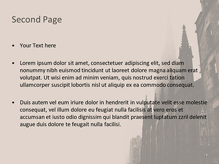 Gothic Architecture PowerPoint Template, Slide 2, 15628, Construction — PoweredTemplate.com