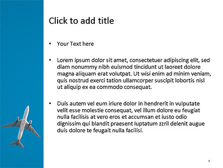 Templat PowerPoint Pesawat Penumpang, Slide 3, 15632, Mobil dan Transportasi — PoweredTemplate.com