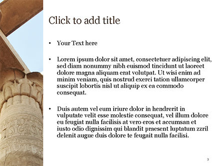 Modèle PowerPoint de temple de karnak, Diapositive 3, 15634, Construction — PoweredTemplate.com