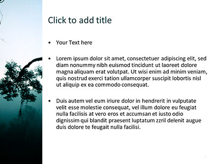 Regenwoud Zonsopgang PowerPoint Template, Dia 3, 15640, Natuur & Milieu — PoweredTemplate.com