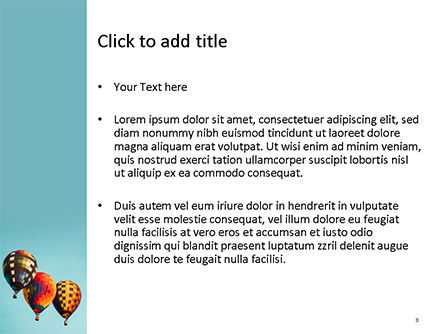Modèle PowerPoint de vols en montgolfière, Diapositive 3, 15645, Carrière / Industrie — PoweredTemplate.com
