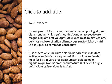 Almond PowerPoint Template, Slide 3, 15646, Food & Beverage — PoweredTemplate.com