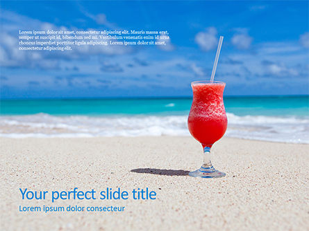 Vakantie Aan Zee PowerPoint Template, Gratis PowerPoint-sjabloon, 15656, Vakantie/Speciale Gelegenheden — PoweredTemplate.com