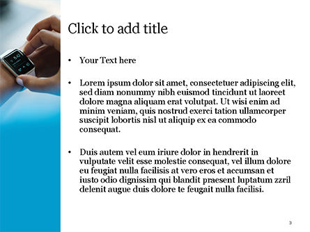 Modèle PowerPoint de montre intelligente blanche, Diapositive 3, 15659, Sciences / Technologie — PoweredTemplate.com