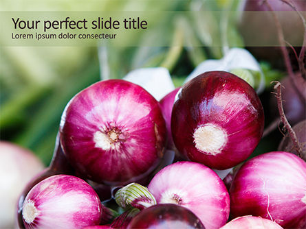 Onion PowerPoint Template, 15669, Food & Beverage — PoweredTemplate.com