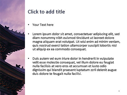 Chinese Tempel PowerPoint Template, Dia 3, 15671, Constructie — PoweredTemplate.com