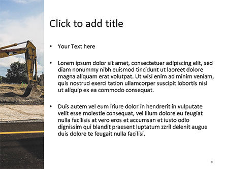 Road Construction Machinery PowerPoint Template, Slide 3, 15689, Construction — PoweredTemplate.com
