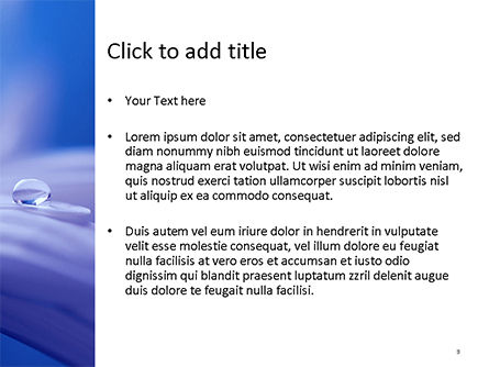 Templat PowerPoint Foto Makro Tetesan Air Pada Kelopak Bunga, Slide 3, 15691, Alam & Lingkungan — PoweredTemplate.com