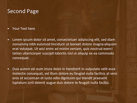 The Hieroglyphs of Ancient Egypt PowerPoint Template, Slide 2, 15705, Construction — PoweredTemplate.com