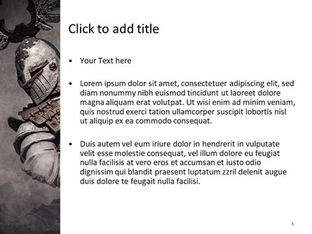 Medieval Armor PowerPoint Template, Slide 3, 15706, Military — PoweredTemplate.com