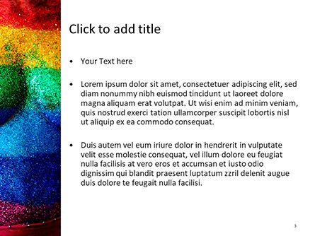 Modello PowerPoint - Corpo della donna in glitter colorati, Slide 3, 15712, Persone — PoweredTemplate.com