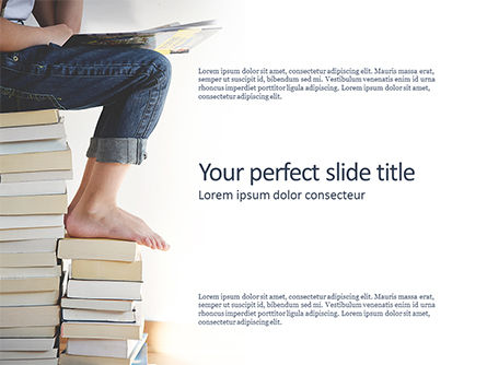 Modèle PowerPoint gratuit de monde des livres, Modele PowerPoint, 15732, Education & Training — PoweredTemplate.com