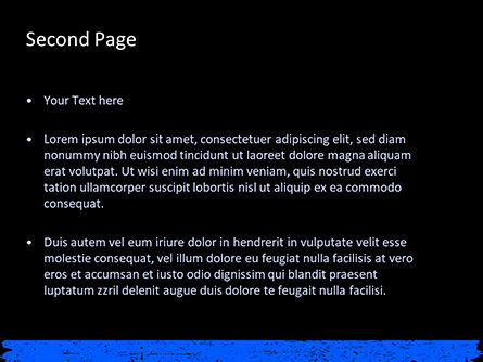 Thin Blue Line British Flag PowerPoint Template, Slide 2, 15740, Military — PoweredTemplate.com