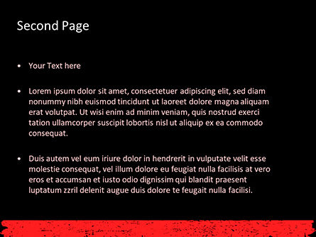 Templat PowerPoint Bendera Inggris Garis Tipis Merah, Slide 2, 15741, Kemiliteran — PoweredTemplate.com