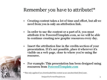 Covering a Car with Foam at Car Wash PowerPoint Template, Slide 3, 15751, Cars and Transportation — PoweredTemplate.com