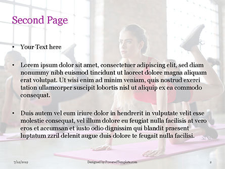 Mooie Fitness Meisjes Doen Oefening PowerPoint Template, Dia 2, 15755, Sport — PoweredTemplate.com