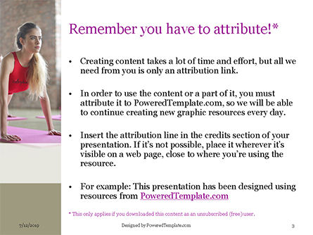 Modèle PowerPoint de belles filles fitness faire de l'exercice, Diapositive 3, 15755, Sport — PoweredTemplate.com