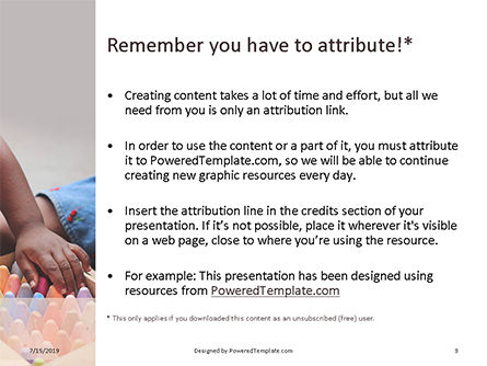 Templat PowerPoint Gratis Balita Bermain Dengan Sekotak Penuh Kapur Berwarna, Slide 3, 15759, Education & Training — PoweredTemplate.com