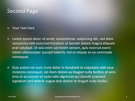 Templat PowerPoint Gratis Pemandangan Danau Moraine, Slide 2, 15767, Alam & Lingkungan — PoweredTemplate.com