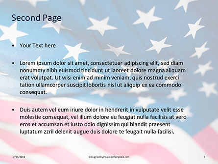 무료 파워포인트 템플릿 - 별과 줄무늬, 슬라이드 2, 15773, 미국 — PoweredTemplate.com