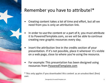 Plantilla de PowerPoint gratis - estrellas y rayas, Diapositiva 3, 15773, América — PoweredTemplate.com