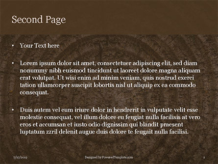 Groen Blad Op Een Boomstomp PowerPoint Template, Dia 2, 15779, Natuur & Milieu — PoweredTemplate.com