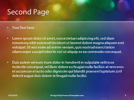 Modèle PowerPoint gratuit de paillettes arc-en-ciel lunatiques et colorées, Diapositive 2, 15784, Art & Entertainment — PoweredTemplate.com