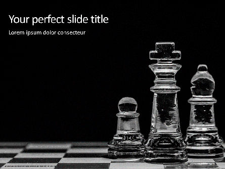 Transparent Chess Pieces Presentation, PowerPoint Template, 15791, Business Concepts — PoweredTemplate.com
