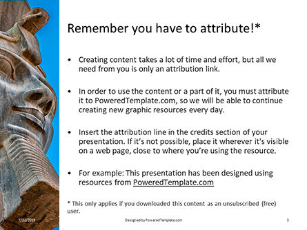 Head of Pharaoh Statue Presentation, Slide 3, 15801, Art & Entertainment — PoweredTemplate.com