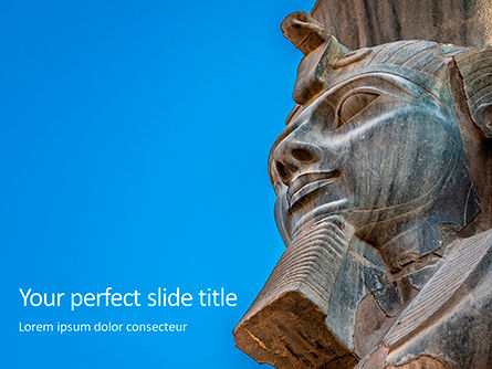 Head of Pharaoh Statue Presentation, 15801, Art & Entertainment — PoweredTemplate.com