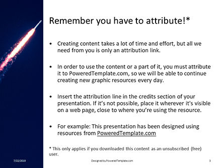 Templat PowerPoint Roket Luar Angkasa Dengan Api, Slide 3, 15803, Teknologi dan Ilmu Pengetahuan — PoweredTemplate.com