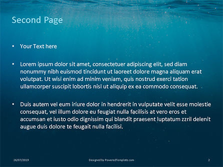 무료 파워포인트 템플릿 - 수중 조명, 슬라이드 2, 15806, 자연 및 환경 — PoweredTemplate.com