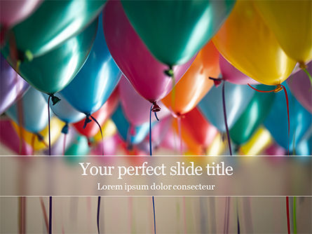Assorted-Color Balloons Presentation, Free PowerPoint Template, 15807, Holiday/Special Occasion — PoweredTemplate.com