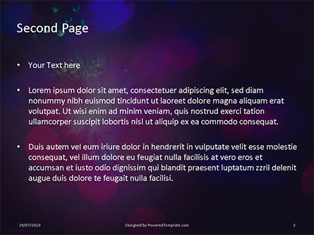 Defokussiert bokeh lichter PowerPoint Vorlage, Folie 2, 15809, Abstrakt/Texturen — PoweredTemplate.com