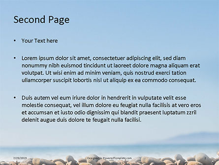 光滑的石头被折叠的金字塔在海滨的免费PowerPoint模板, 幻灯片 2, 15810, 宗教信仰 — PoweredTemplate.com