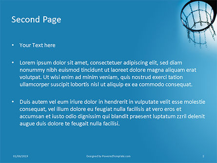 Templat PowerPoint Keranjang Streetball, Slide 2, 15816, Olahraga — PoweredTemplate.com