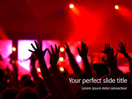 人们举手免费PowerPoint模板, 免费 PowerPoint模板, 15818, Art & Entertainment — PoweredTemplate.com