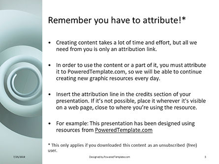 Templat PowerPoint Gratis Arsitektur Spiral Abstrak, Slide 3, 15819, Art & Entertainment — PoweredTemplate.com