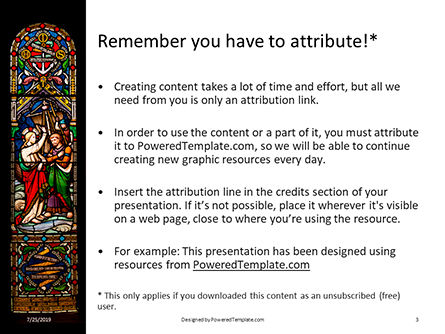 Window Painting in Church Presentation, Slide 3, 15820, Art & Entertainment — PoweredTemplate.com