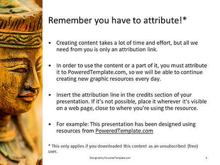 Modèle PowerPoint gratuit de gros plan vue de statue bois, Diapositive 3, 15821, Religion / Spirituel — PoweredTemplate.com