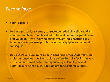 Modèle PowerPoint gratuit de photo de gros plan d'une roue de véhicule jaune avec pneu, Diapositive 2, 15822, Voitures / Transport — PoweredTemplate.com