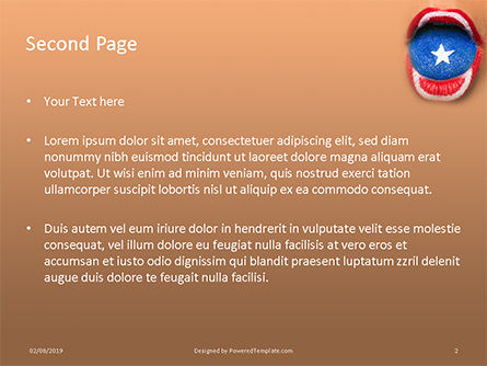 Modello PowerPoint - Belle labbra femminili e lingua dipinte in stile scudo di capitan america, Slide 2, 15827, Vacanze/Occasioni Speciali — PoweredTemplate.com