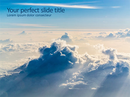Clouds in the Sky Presentation, 15829, Nature & Environment — PoweredTemplate.com