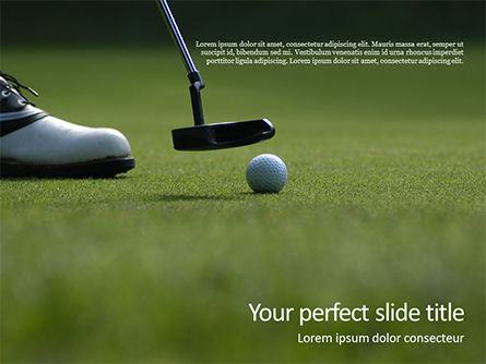 Modello PowerPoint - Vacanze golf, Modello PowerPoint, 15831, Sport — PoweredTemplate.com