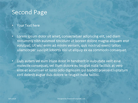 파워포인트 템플릿 - 바다 거품, 슬라이드 2, 15833, 자연 및 환경 — PoweredTemplate.com