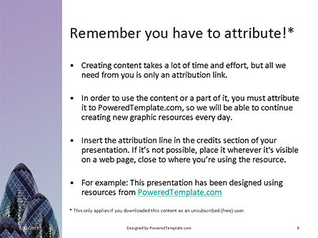 Templat PowerPoint Gratis Bangunan Kaca Biru, Slide 3, 15850, Bisnis — PoweredTemplate.com