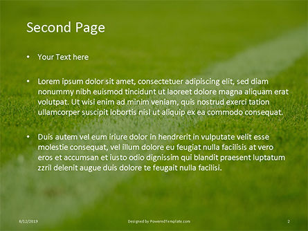 Modèle PowerPoint de terrain vert pour les jeux sportifs, Diapositive 2, 15851, Sport — PoweredTemplate.com