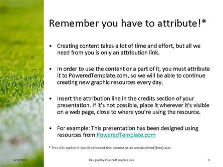 体育比赛的绿色领域PowerPoint模板, 幻灯片 3, 15851, 运动的 — PoweredTemplate.com