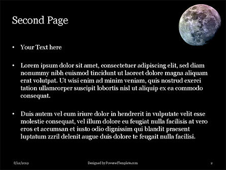 파워포인트 템플릿 - 지구의 자연 위성, 슬라이드 2, 15852, 자연 및 환경 — PoweredTemplate.com